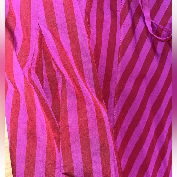 Rebecca Taylor Women's Marseille Stripe Dress HIBISCUS Size 16 NWT $395 - Picture 7 of 14